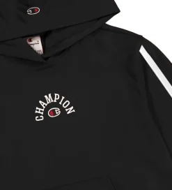 Hættetrøje - Sort m. Logo|Champion Discount