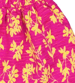 Nederdel - Pink m. Gule Blade|Christina Rohde Outlet