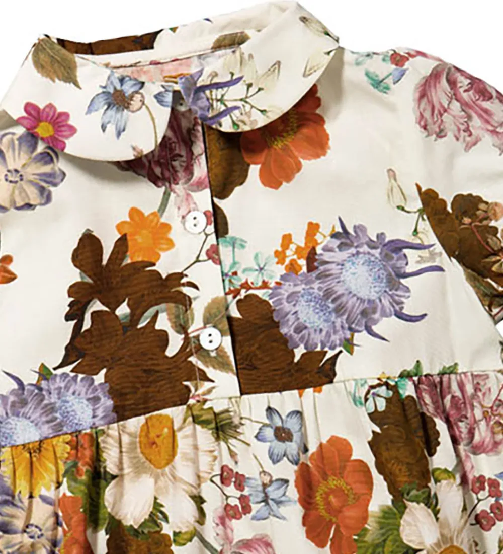 Sommerdragt - Hvid m. Blomster|Christina Rohde Hot