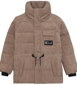 Dynejakke - Fløjl - String - Fossil|Color Kids Clearance