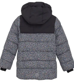 Dynejakke - Quilt - Phantom m. Blomster|Color Kids Online