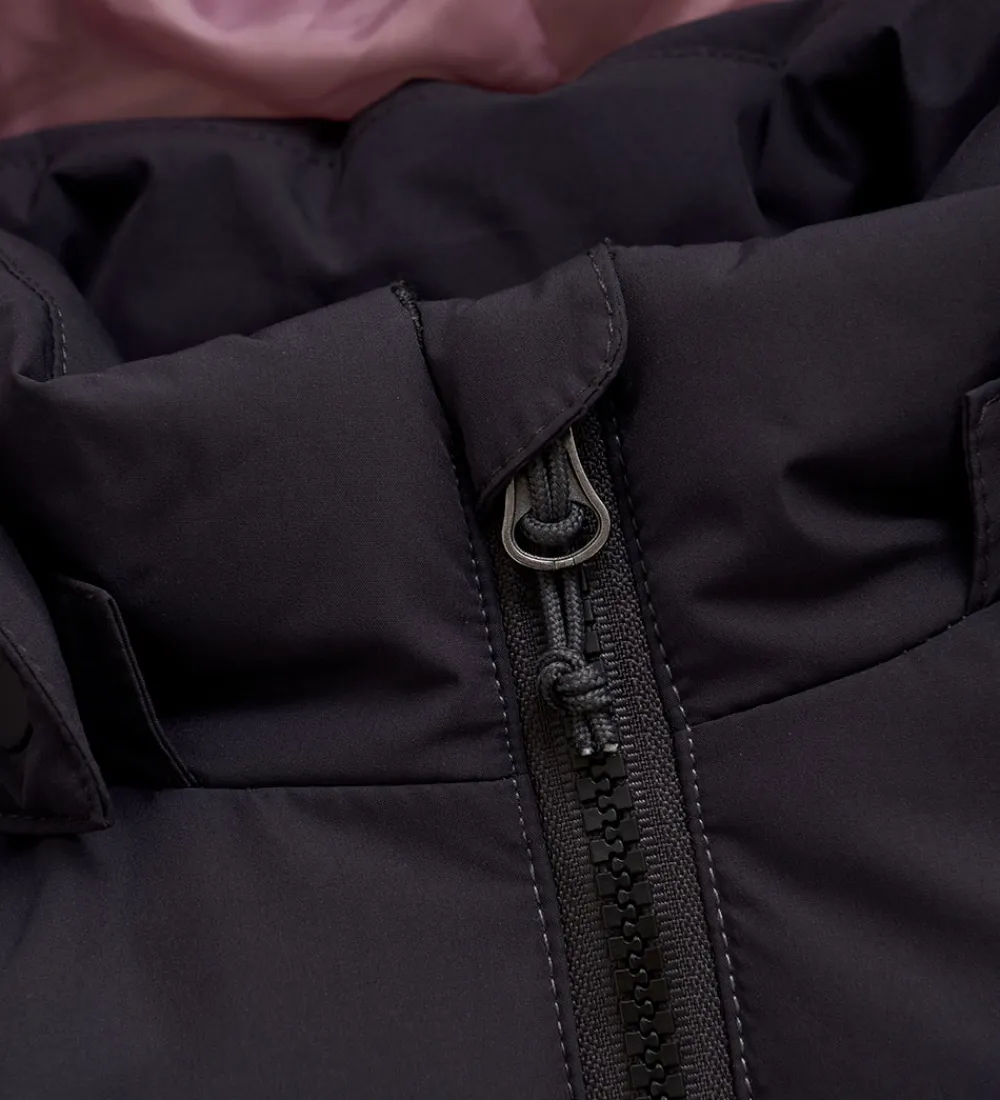 Dynejakke - Quilt - Phantom m. Blomster|Color Kids Online