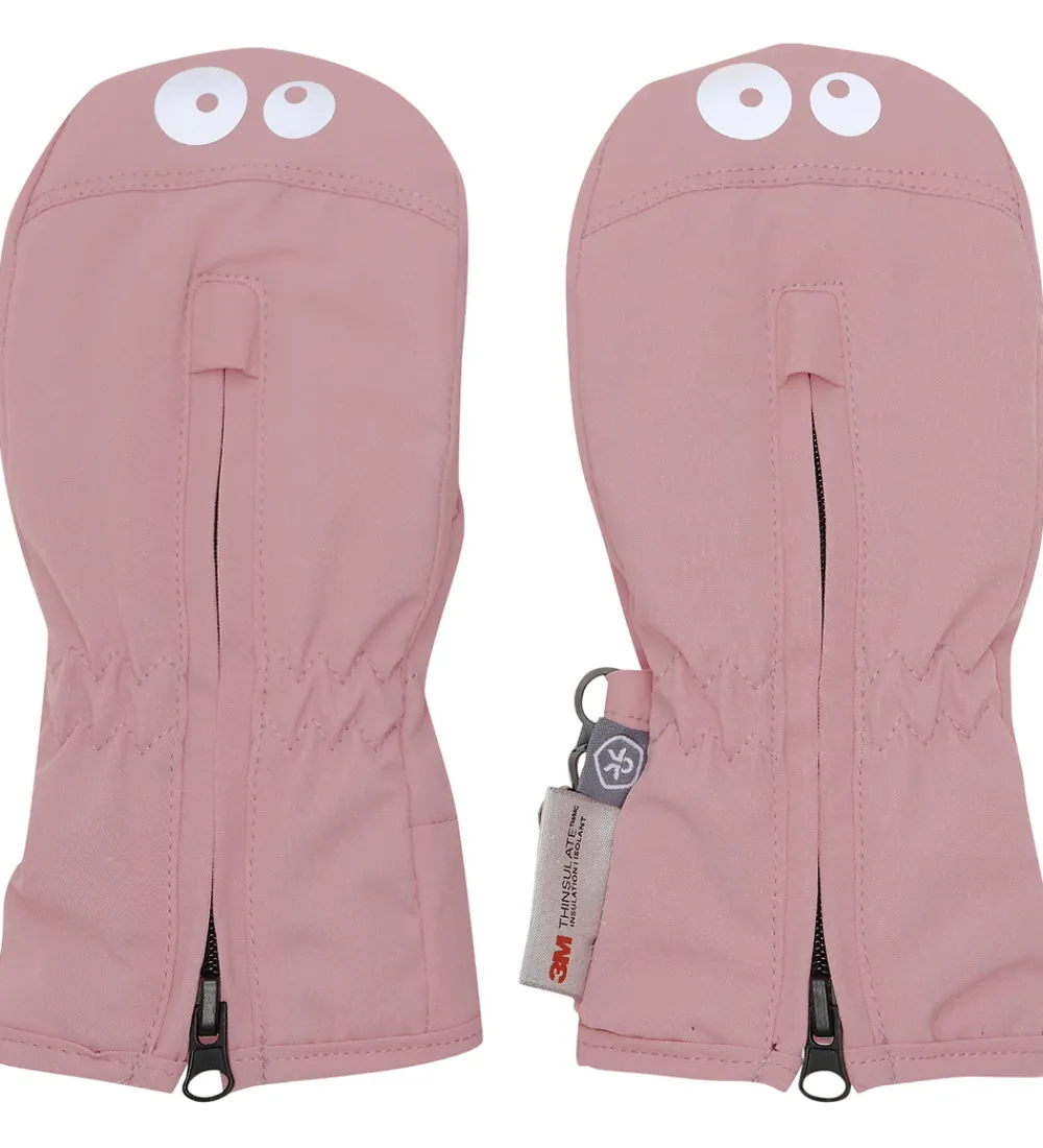 Luffer m. Lynlås - Woodrose m. Øjne|Color Kids Hot