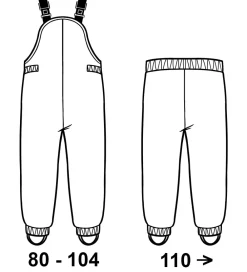 Regntøj m. Seler/Fleece - PU - Cadmium Yellow/Navy|Color Kids Online