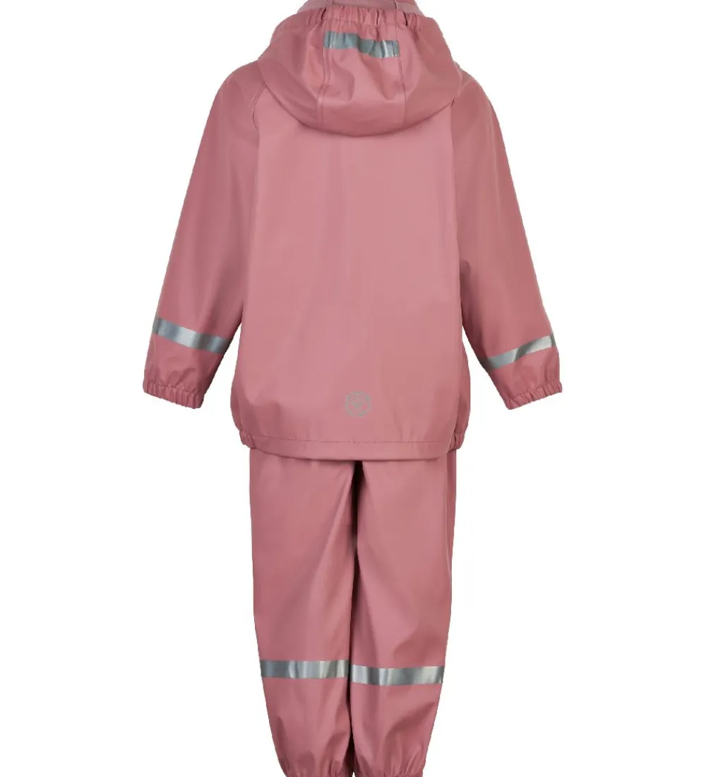 Regntøj m. Seler - PU - Old Rose|Color Kids Clearance