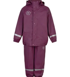 Regntøj m. Seler - PU - Plum Caspia|Color Kids Discount
