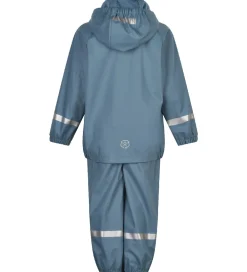 Regntøj m. Seler - PU - Captain's Blue|Color Kids Online