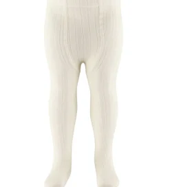 Strømpebukser - Rib - Uld - Beige|Condor Sale