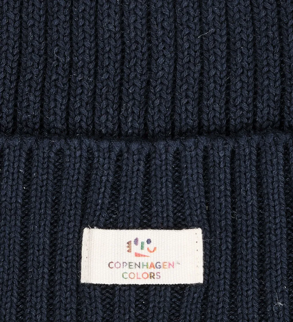 Hue - Strik - Navy|Copenhagen Colors Outlet