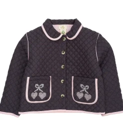 Jakke - Quiltet - Brown/Blue Check|Copenhagen Colors Discount