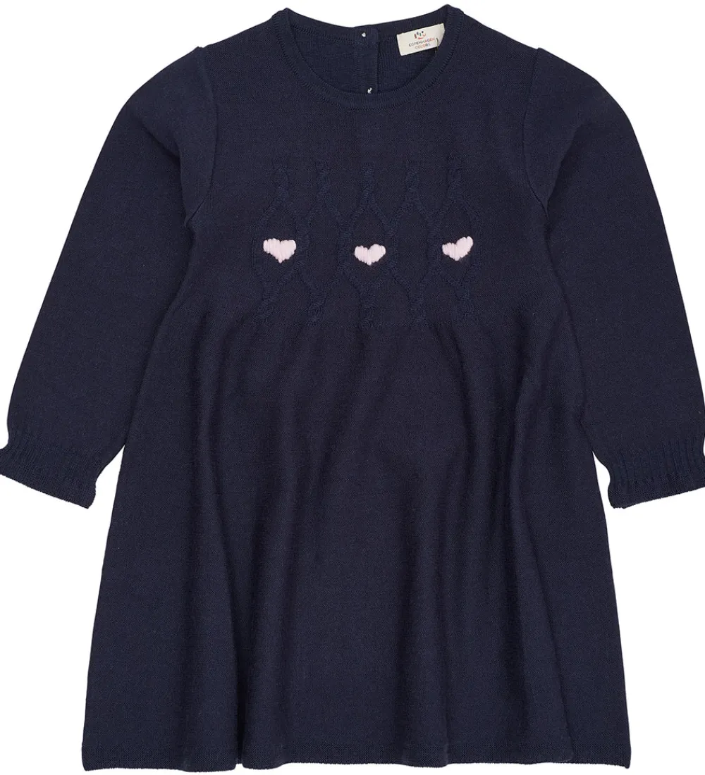Kjole - Uld - Strik - Merino Heats - Navy|Copenhagen Colors Sale