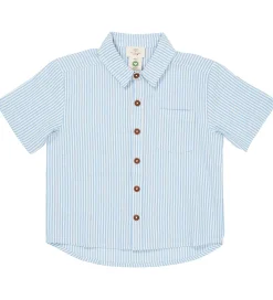 Skjorte - Sky Blue W. Cream Stripe|Copenhagen Colors Online