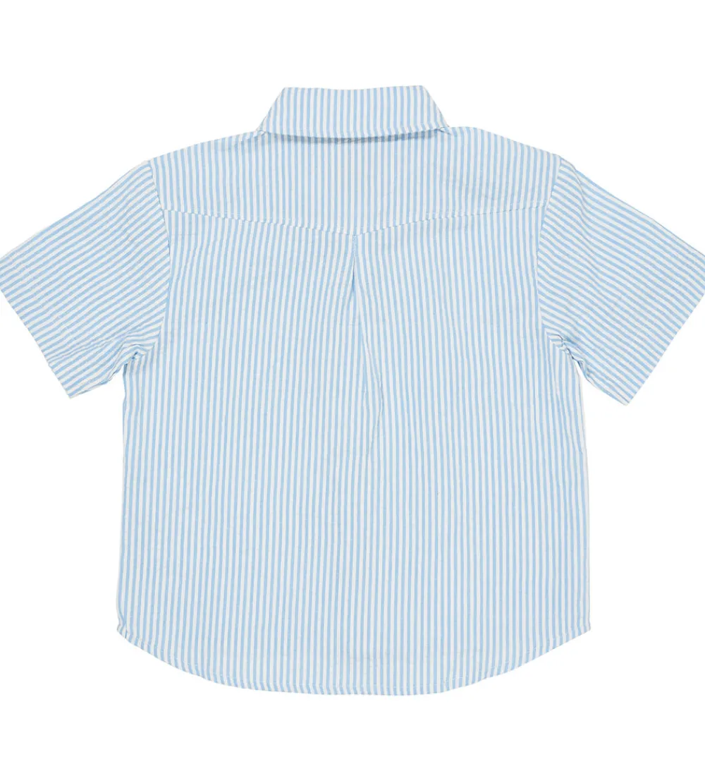Skjorte - Sky Blue W. Cream Stripe|Copenhagen Colors Online