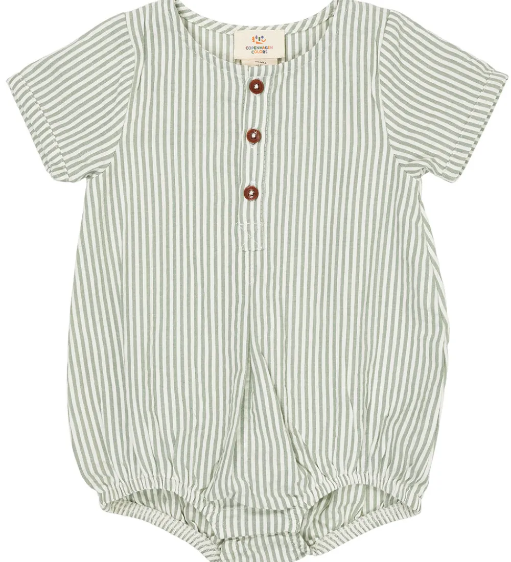 Sommerdragt - Green W. Cream Stripe|Copenhagen Colors Clearance