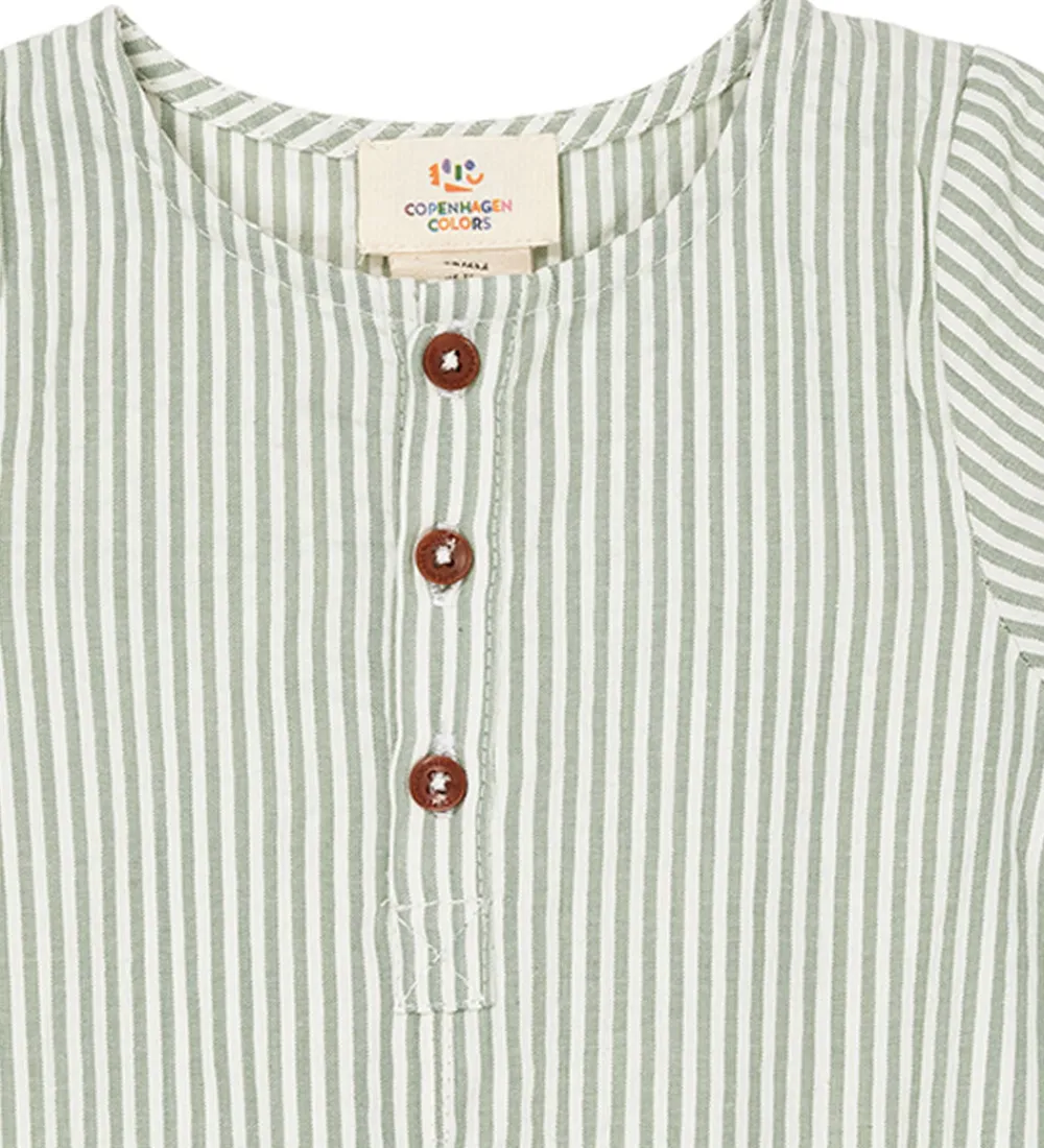 Sommerdragt - Green W. Cream Stripe|Copenhagen Colors Clearance