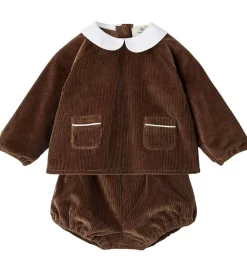 Sæt - Bluse/Bloomers - DK. Brown Comb|Copenhagen Colors Online