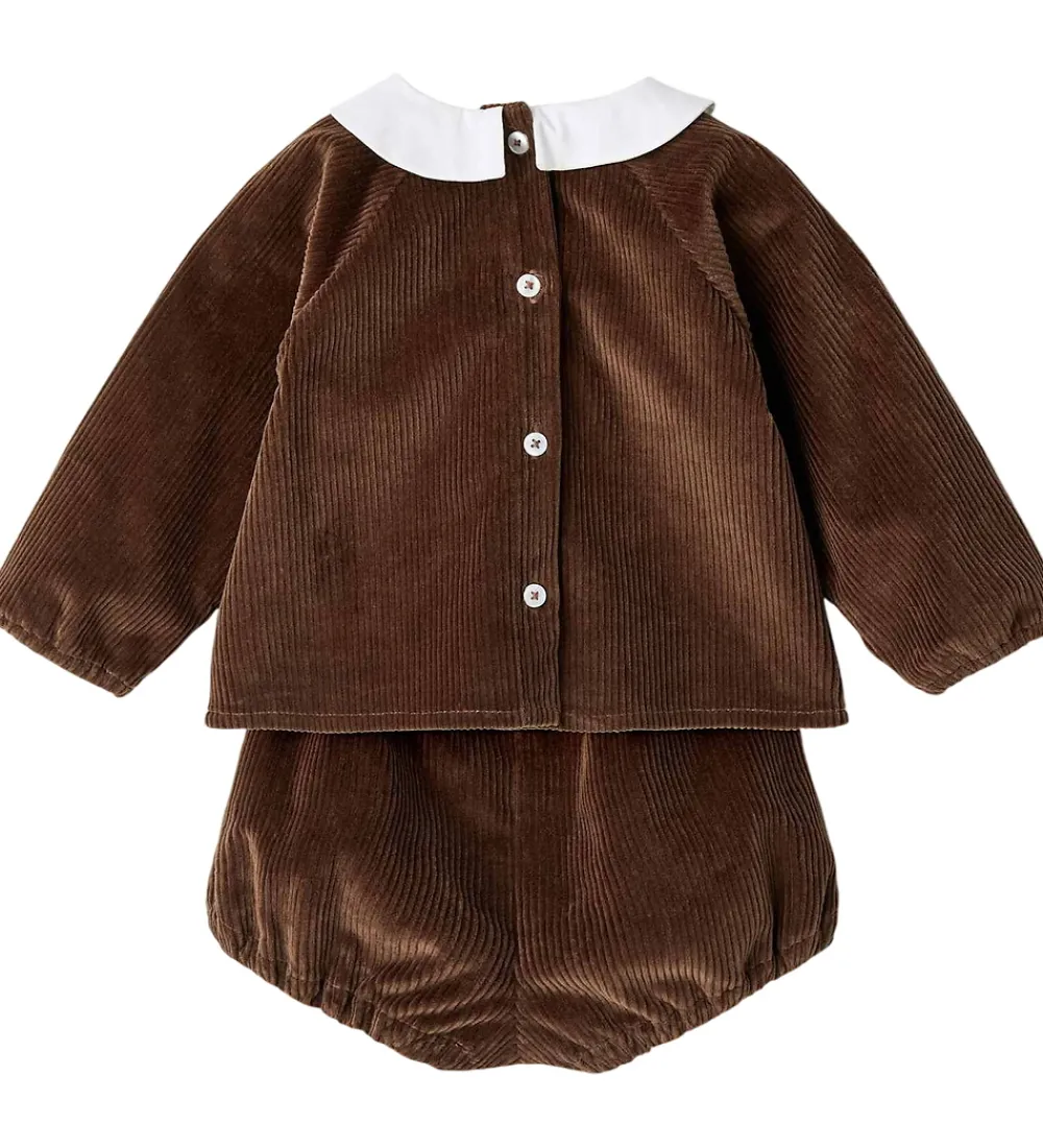Sæt - Bluse/Bloomers - DK. Brown Comb|Copenhagen Colors Online