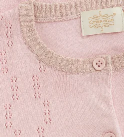 Cardigan - Pointelle - Strik - Lotus|Creamie