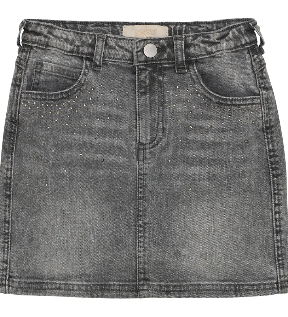 Nederdel - Light Grey Denim|Creamie Sale