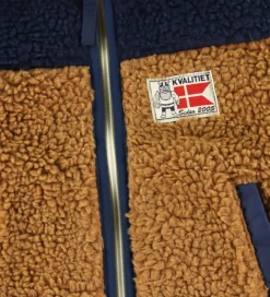 Fleecejakke - Danodder - Caramel/Navy/Slate|Danefæ Online