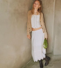 Nederdel - Vera Broderie - Cream|Designers Remix Best