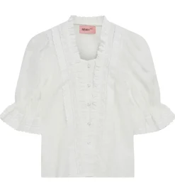 Skjorte - Velma Lace - Cream|Designers Remix Clearance