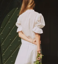 Skjorte - Velma Lace - Cream|Designers Remix Clearance