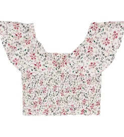 Top - Sandrine - White Flower Print|Designers Remix Hot