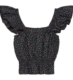 Top - Serena Flare - Navy/Mini Flower|Designers Remix Sale