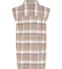 Vest - Uld/Polyester - G Jayden - Beige Check|Designers Remix Online