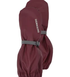 Luffer m. Fleece - PU - Pileglove - Anemon Red|Didriksons Online