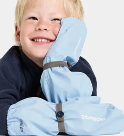 Luffer m. Fleece - PU - Pileglove - Light Sea Blue|Didriksons Clearance