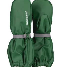 Regnluffer m. Fleece - PU - Pileglove - Grøn|Didriksons Hot