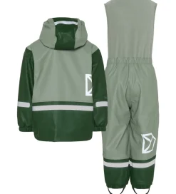 Regntøj m. Fleece - PU - Boardman - Light Moss|Didriksons Outlet
