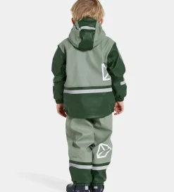 Regntøj m. Fleece - PU - Boardman - Light Moss|Didriksons Outlet