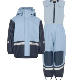Regntøj m. Fleece - Boardman - PU - Cloud Blue|Didriksons Outlet