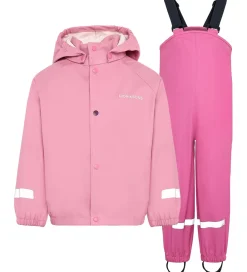 Regntøj m. seler - PU - Slaskeman - Light Heather Pin|Didriksons Hot