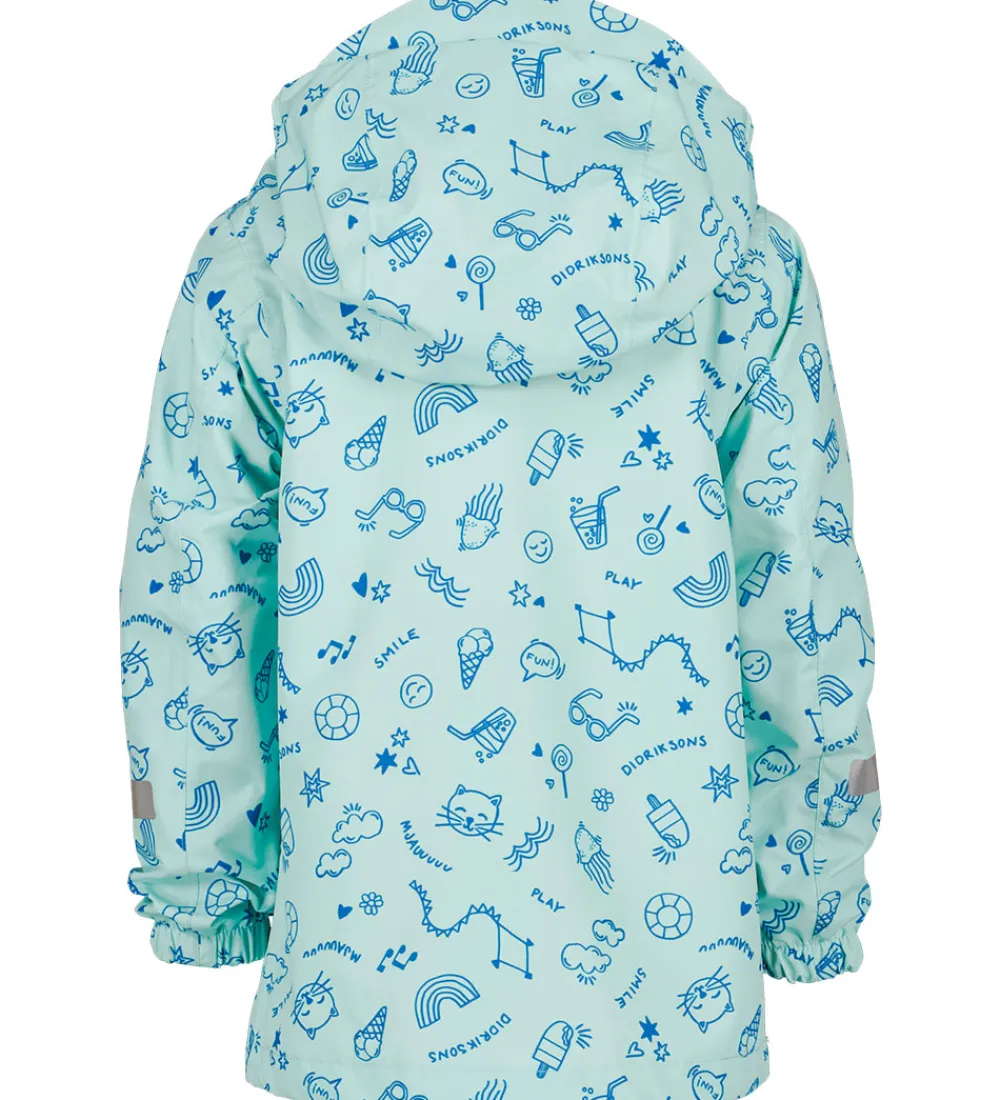 Sommerjakke - Norma - Doodle Pale Mint|Didriksons Online