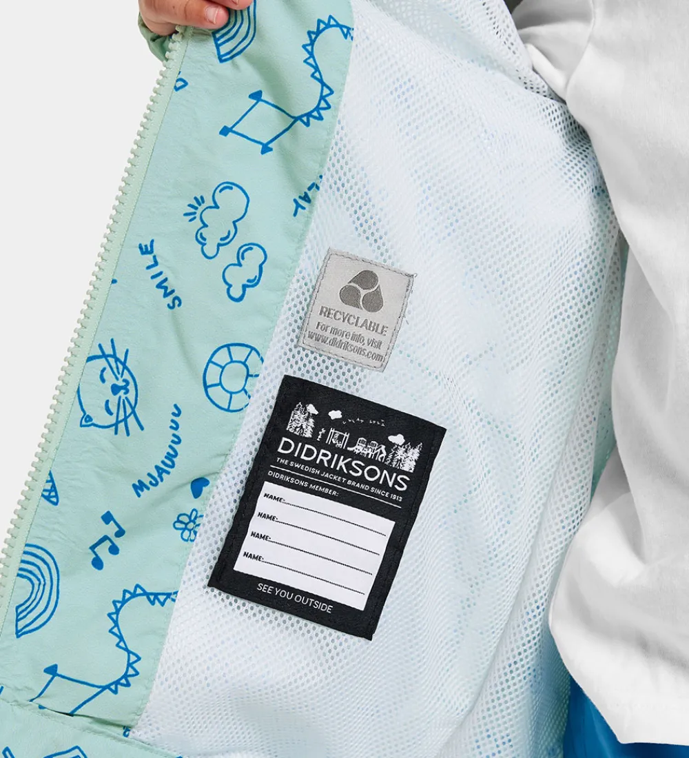 Sommerjakke - Norma - Doodle Pale Mint|Didriksons Online