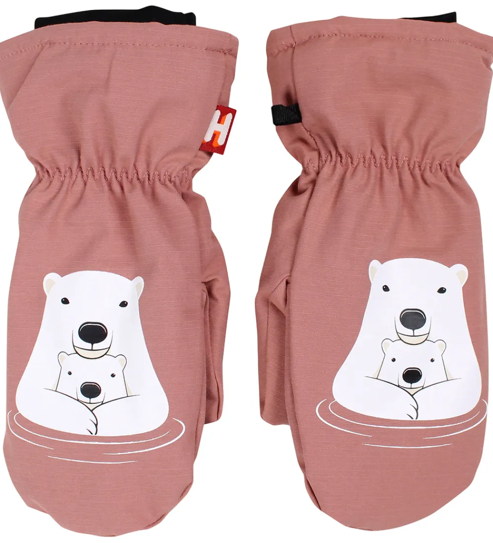 -Cph Luffer m. Fleece - Paw - DK Rose Beige m. Isbjørn Mor|DYR Clearance