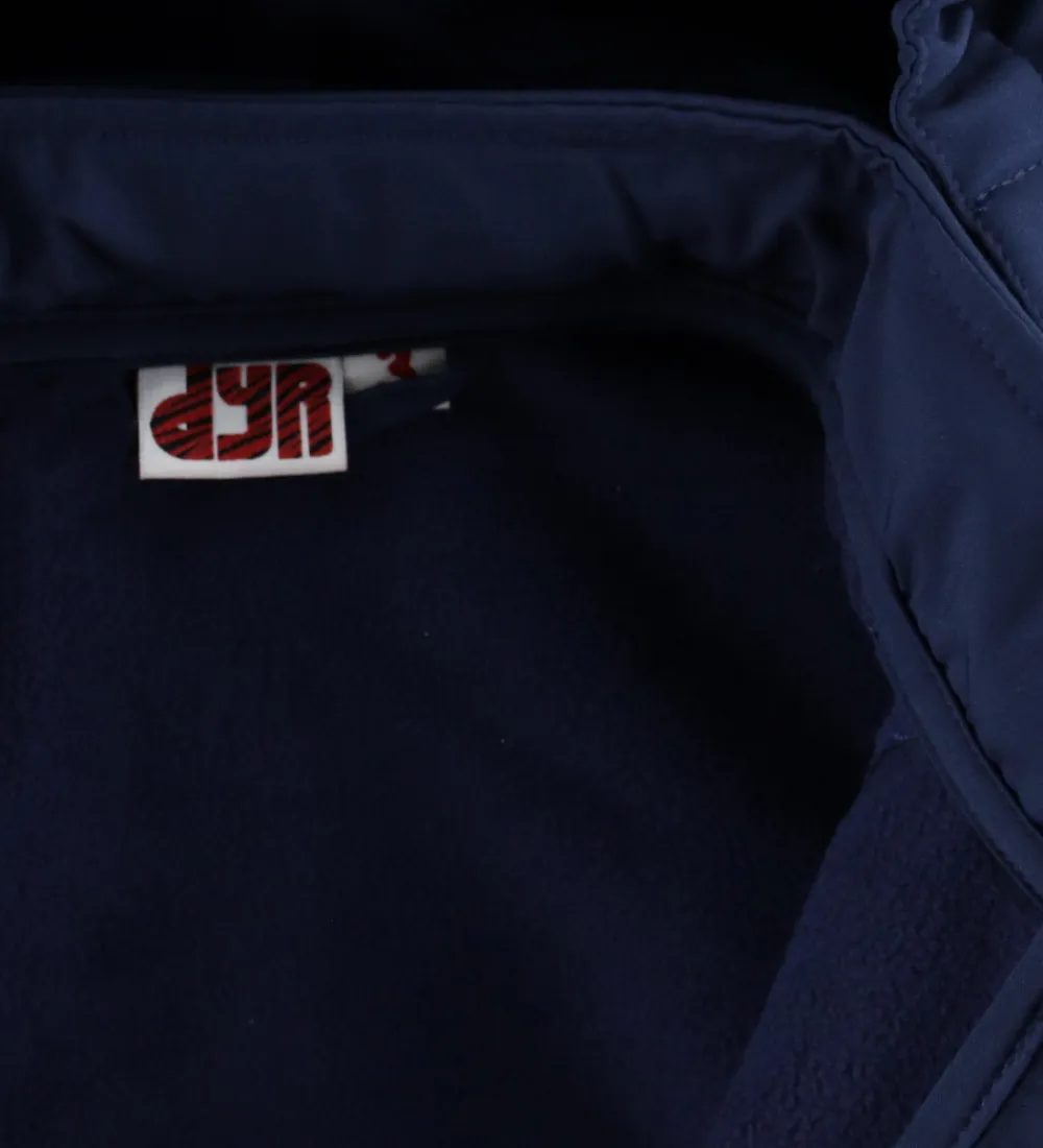 -Cph Softshelljakke - evild - Navy m. Flamingo|DYR