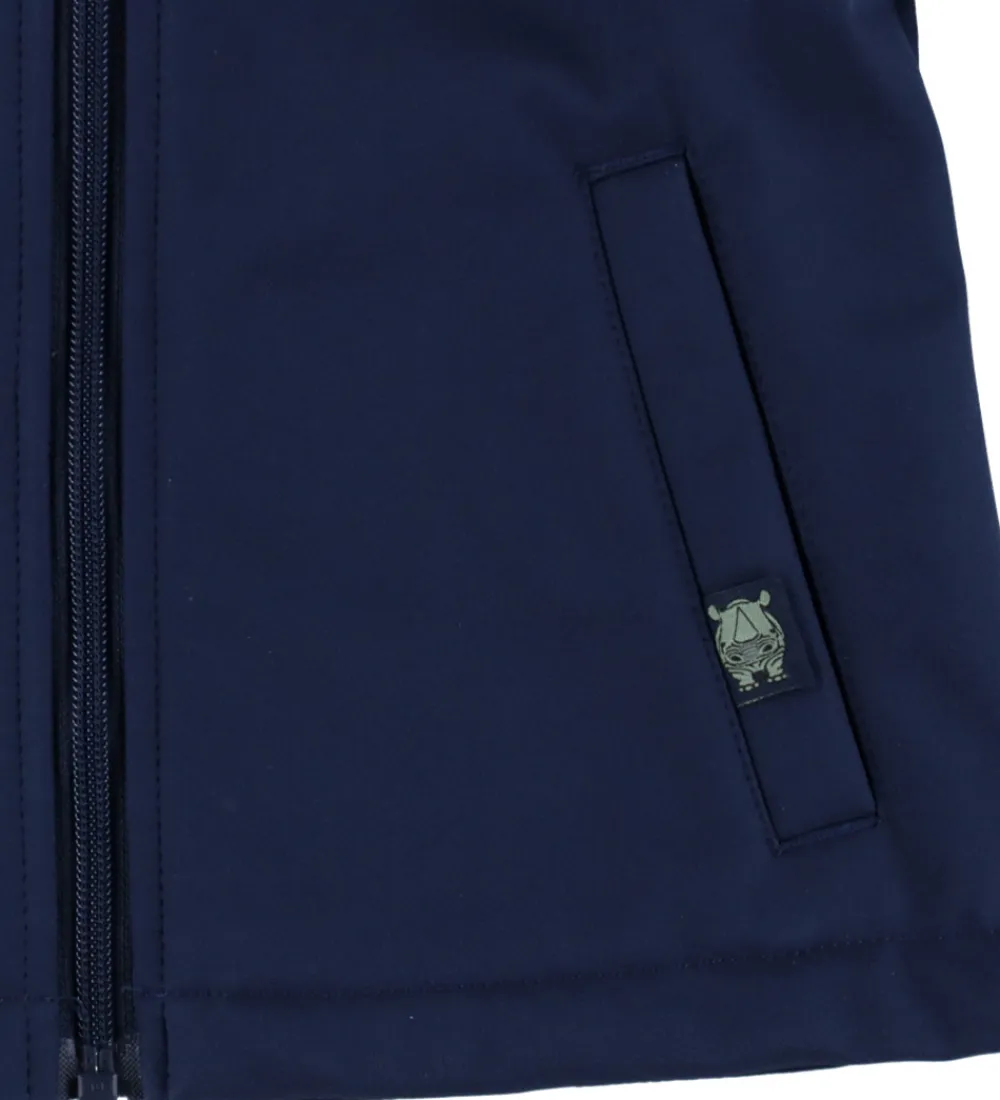 -Cph Softshelljakke - evild - Navy m. Næsehorn|DYR