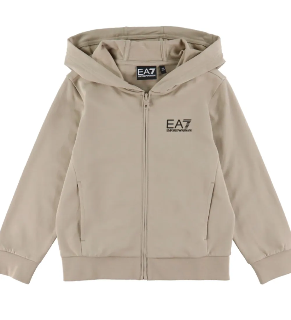 Sweatsæt - Beige/Sort|EA7 Clearance