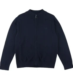 Cardigan - Akryl/Uld - Navy|Emporio Armani Online