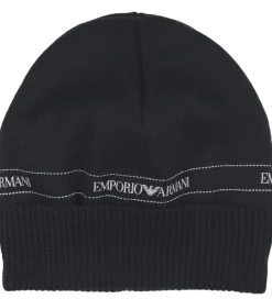 Gaveæske - Hue/Halstørklæde - Uld/Bomuld - Sort|Emporio Armani New
