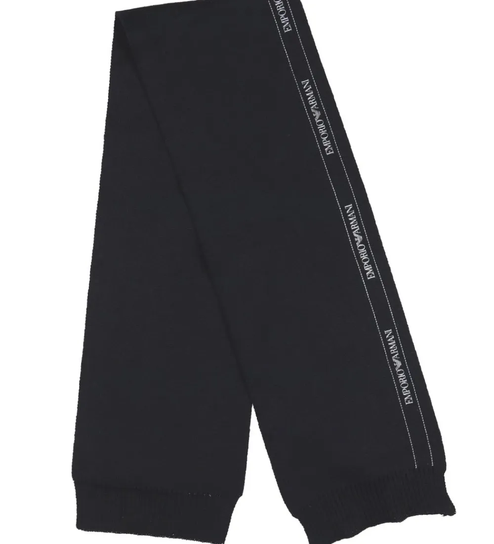 Gaveæske - Hue/Halstørklæde - Uld/Bomuld - Sort|Emporio Armani New