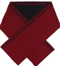 Halstørklæde - 160x20 - Uld/Akryl - Mørk Rød|Emporio Armani Hot