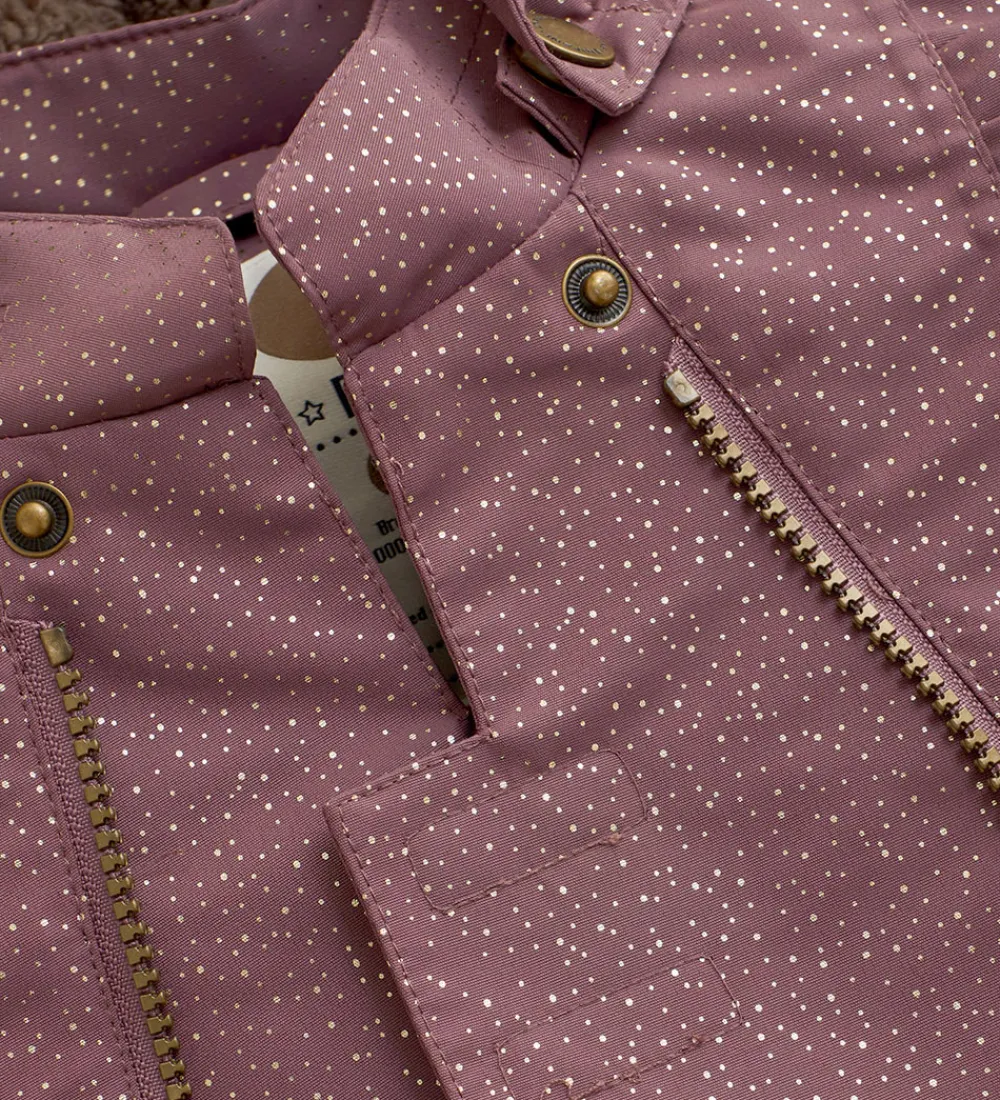 Flyverdragt - Rose Taupe m. Guldprikker|En Fant Hot