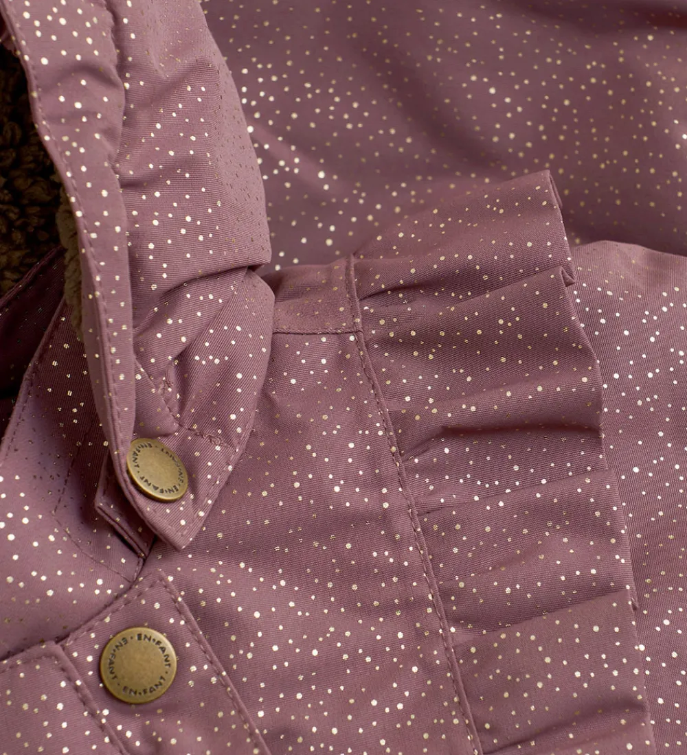 Flyverdragt - Rose Taupe m. Guldprikker|En Fant Hot