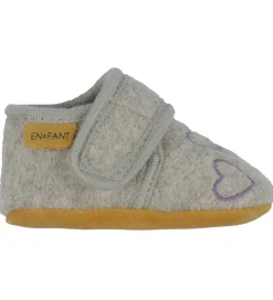 Hjemmesko - Uld - Grape Shake m. Hjerter|En Fant Hot